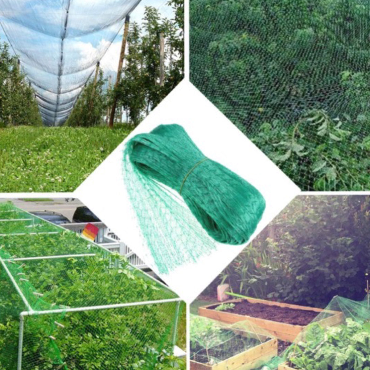 6 x 33 ft Green Garden Netting - Protect Your Garden From Pests