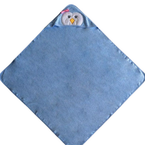XL Organic Bamboo & Cotton Hooded Baby Towel - Soft & Absorbent