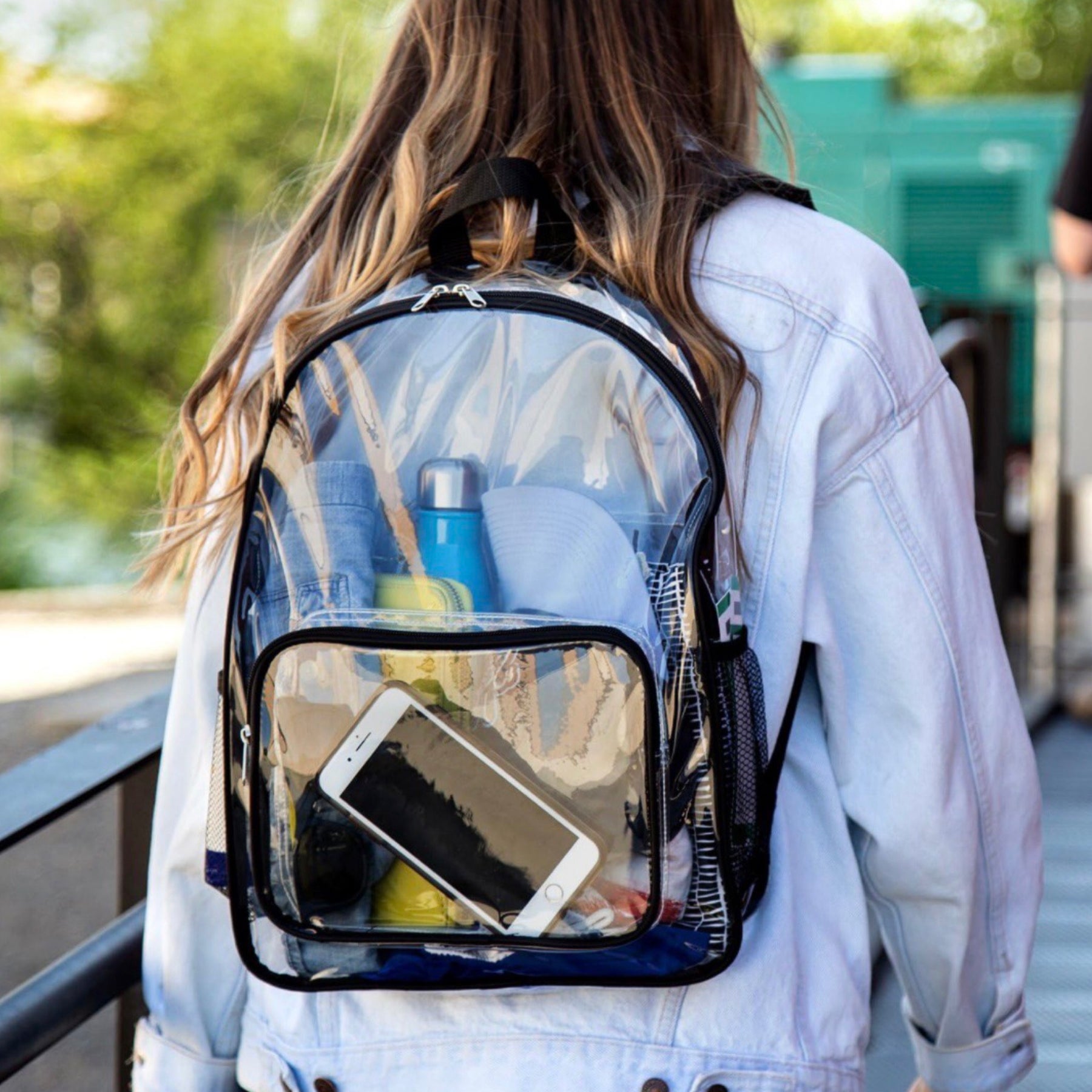 Transparent Clear Backpack - For Concerts, Stadium-Approved