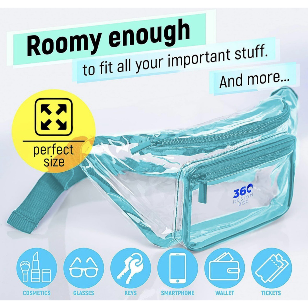 Clear Stadium & Event Approved Fanny Pack - Don't Get Turned Away