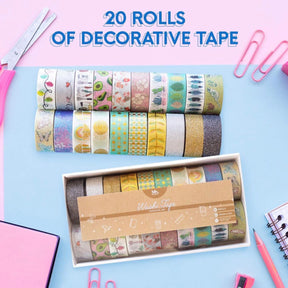 Mozart 20pk of 16ft Washi Tape Rolls, Variety Pack - Scrapbooking & Crafts