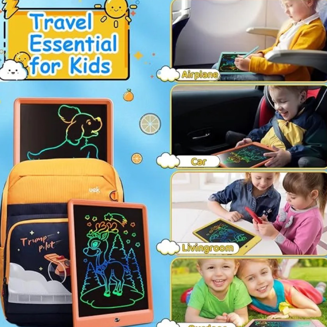 10" Colorful LCD Writing Tablet Doodle Board, Spark Your Creativity - Save Paper!