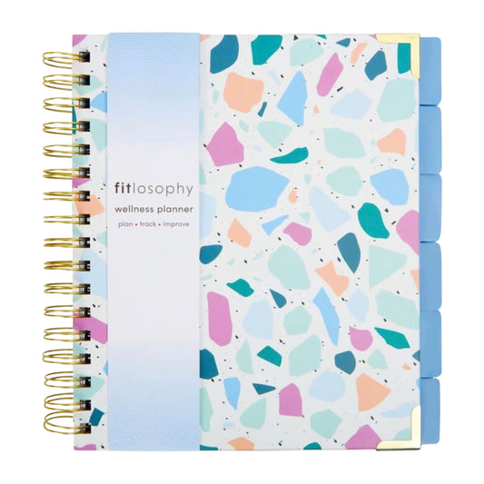 7" x 9" Fitlosophy 12 Month Undated Spiral Bound Wellness Planner
