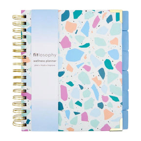 7" x 9" Fitlosophy 12 Month Undated Spiral Bound Wellness Planner