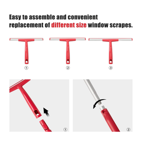 CleanHome 3 in 1 Telescopic Squeegee For Windows and Shower - 54" Extendable