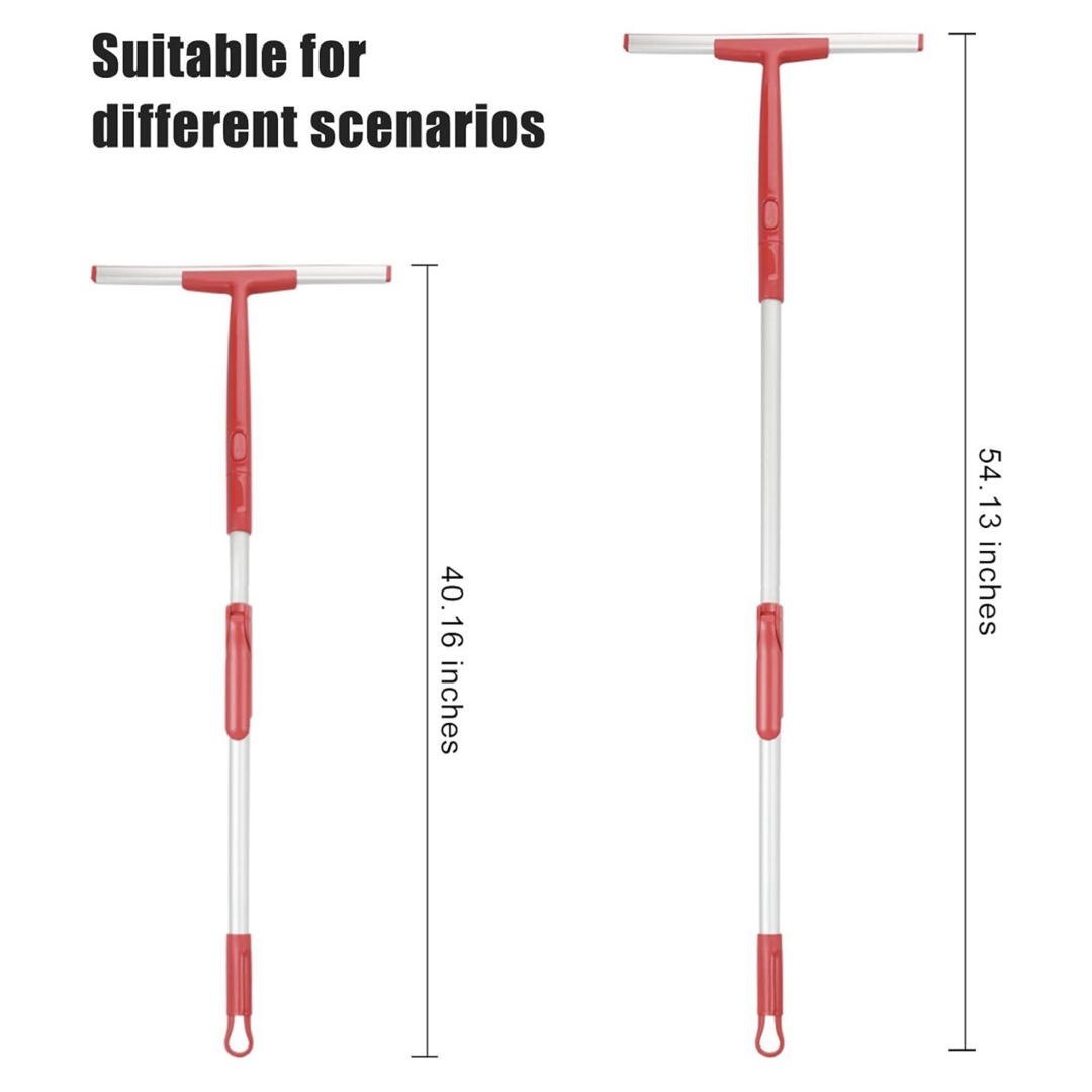 CleanHome 3 in 1 Telescopic Squeegee For Windows and Shower - 54" Extendable