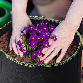 5 gallon planter pot 5 Gallon Fabric Grow Bags, Nonwoven Aeration Pots with Handles – Heavy