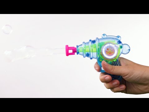 Friction Light-Up Bubble Gun – Shoots Continuous Bubbles!