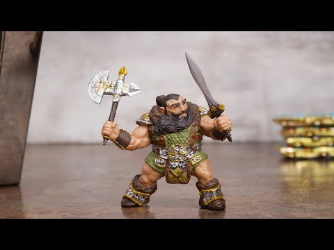 Papo Collectible Toy Figure – Fantasy World, Dwarf Warrior