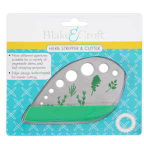 Blake & Croft Stainless Steel Herb Stripper & Cutter - Multi Purpose Kitchen Tool