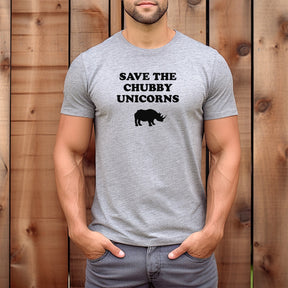 "Save The Chubby Unicorns" Premium Midweight Ringspun Cotton T-Shirt - Mens/Womens Fits