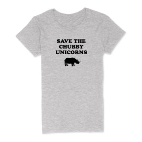 "Save The Chubby Unicorns" Premium Midweight Ringspun Cotton T-Shirt - Mens/Womens Fits