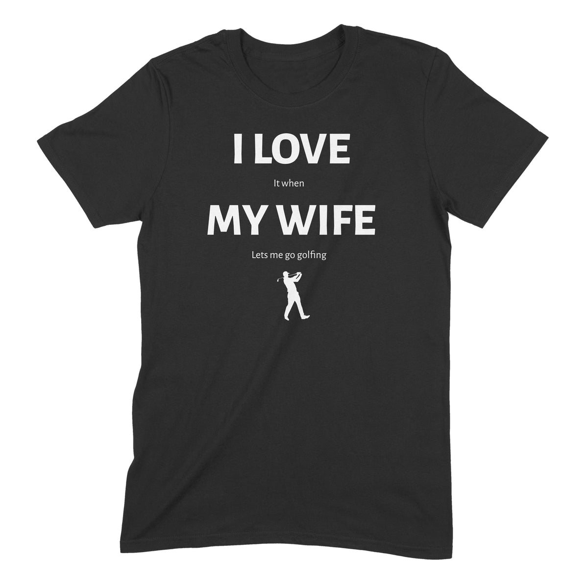 "I love my wife" Premium Midweight Ringspun Cotton Mens T-Shirt