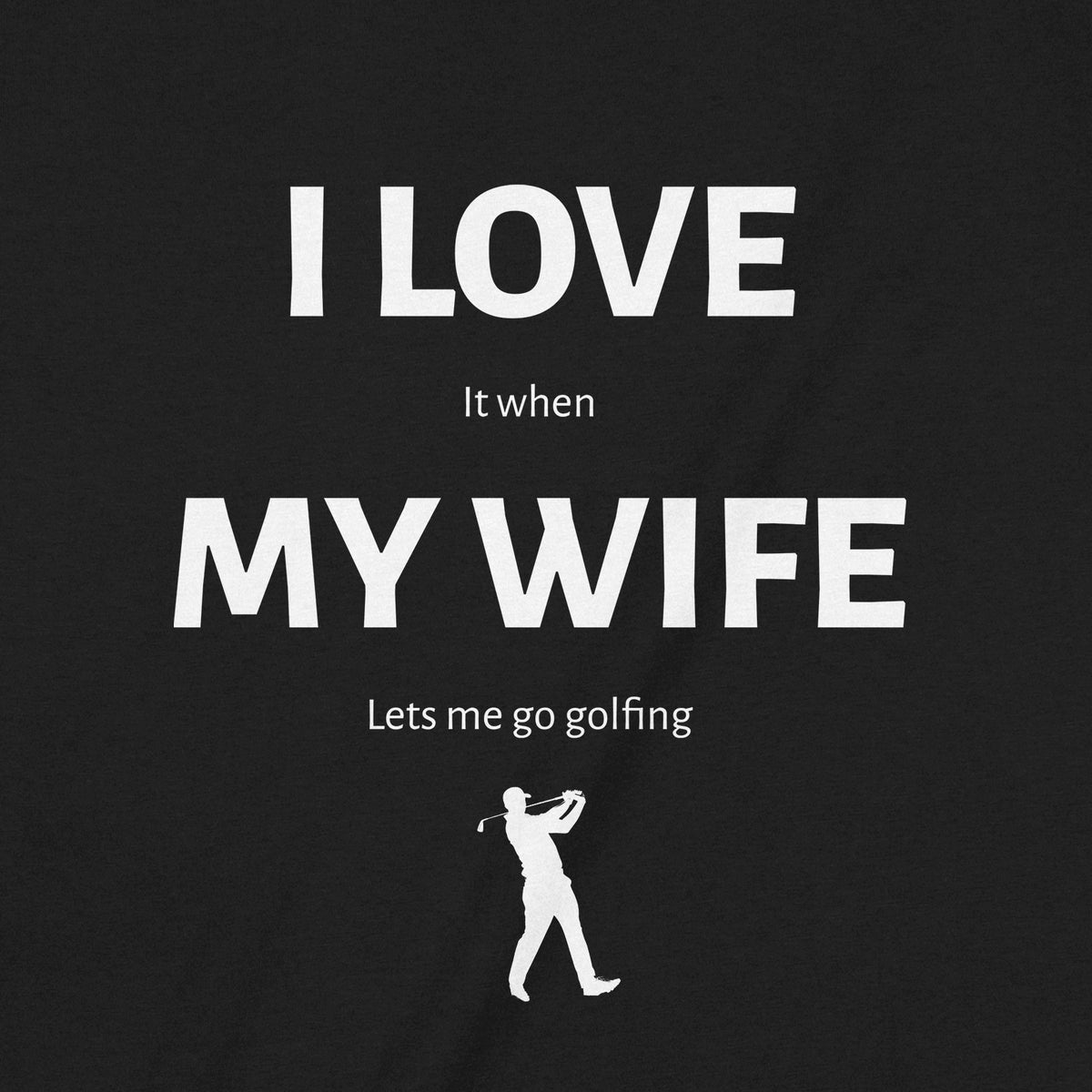 "I love my wife" Premium Midweight Ringspun Cotton Mens T-Shirt