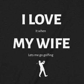 "I love my wife" Premium Midweight Ringspun Cotton Mens T-Shirt