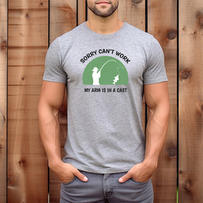 "Arm In A Cast" Premium Midweight Ringspun Cotton Mens T-Shirt