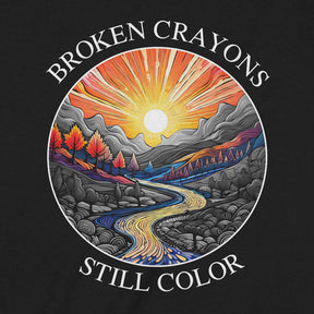 "Broken Crayons" Premium Midweight Ringspun Cotton T-Shirt - Mens/Womens Fits