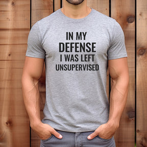 "In My Defense" Premium Midweight Ringspun Cotton T-Shirt - Mens/Womens Fits
