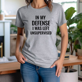 "In My Defense" Premium Midweight Ringspun Cotton T-Shirt - Mens/Womens Fits