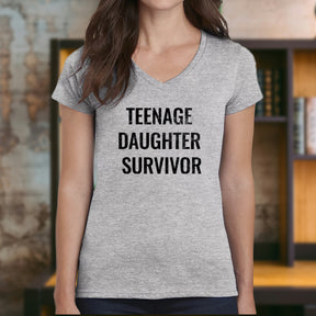 "Teenage Daughter Surviver" Premium Midweight Ringspun Cotton T-Shirt - Mens/Womens Fits