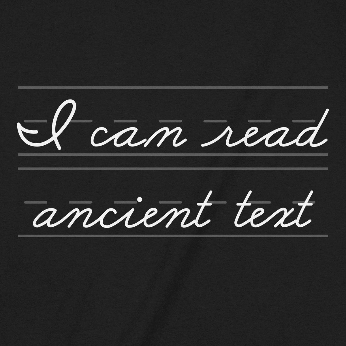 "Read Ancient Text" Premium Midweight Ringspun Cotton T-Shirt - Mens/Womens Fits