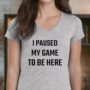 "I Paused My Game" Premium Midweight Ringspun Cotton T-Shirt - Mens/Womens Fits