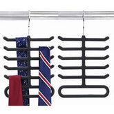 2pk Non-Slip Velvet Tie Hanger Organizer Racks – Get Organized!