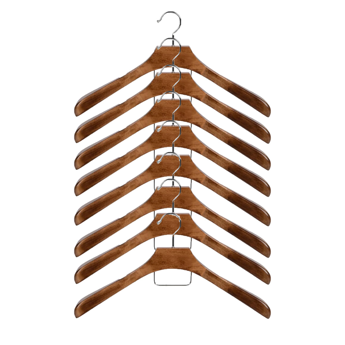 China Wood Coat Hanger Deluxe Walnut Brown Wide Shoulder Suit Hangers for  Jacket Coat Manufacture and Factory