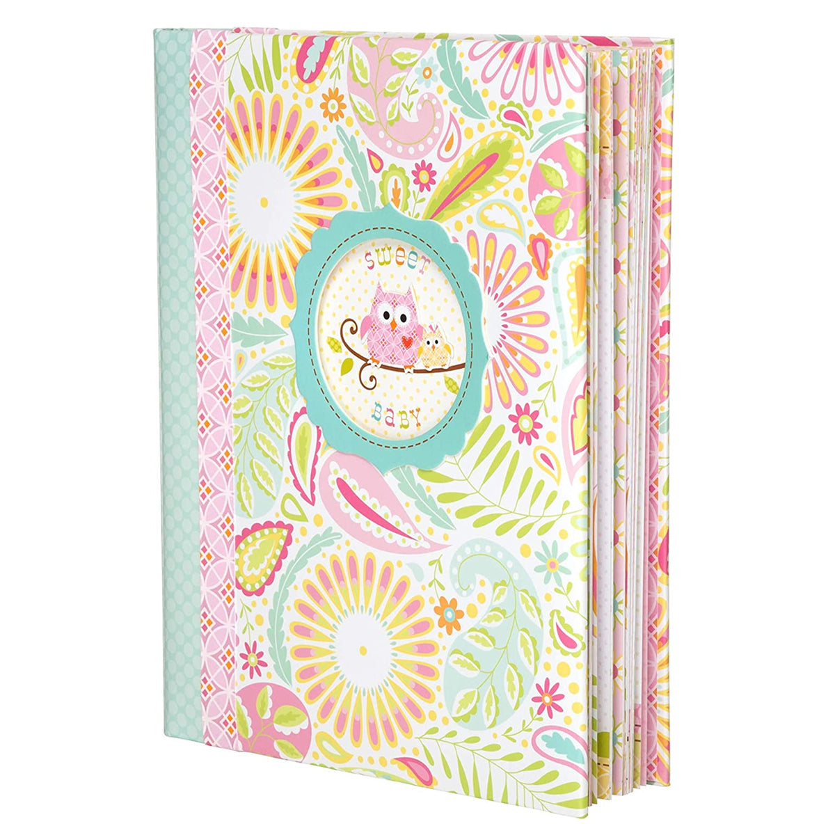 C.R. Gibson 'Sweet Baby' Pink Owl First Five Years, Girl - Memory Book