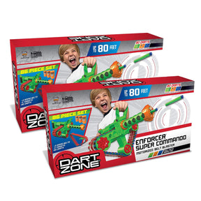 2pk Dart Zone Enforcer Super Commando Toy - Motorized Belt Blaster