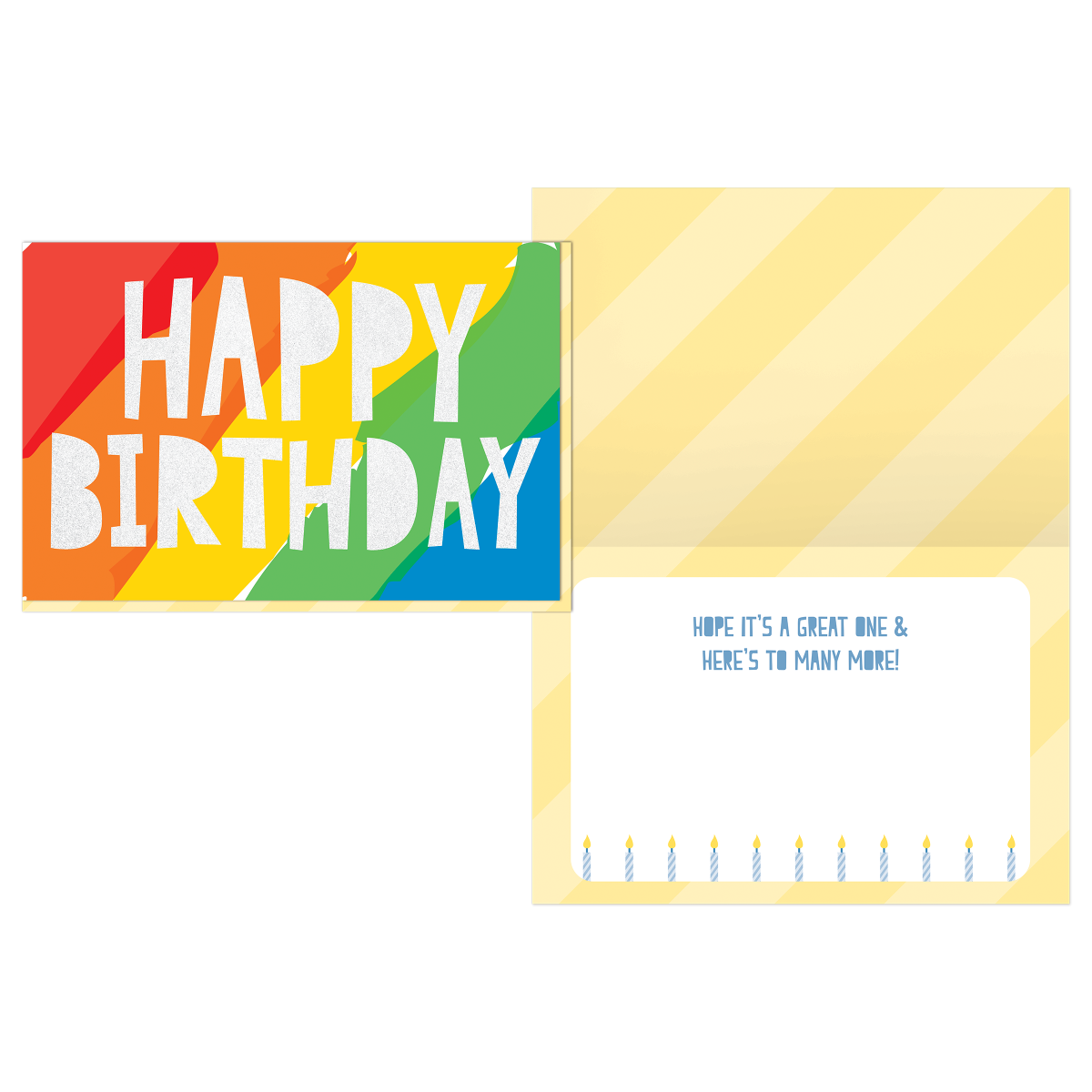 PaperCraft 8 x 12 Extra Large Celebration Card – Rainbow