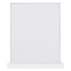 Standing Vertical White Wooden Frame With Clip – Holds Photos, Cards