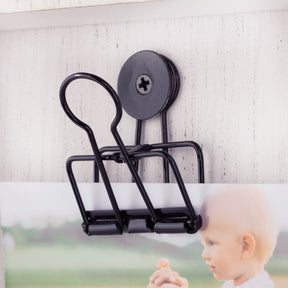 Standing Vertical White Wooden Frame With Clip – Holds Photos, Cards