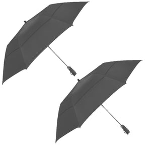 2pk Windproof Golf Umbrellas 58" Canopy - Automatic Open Button