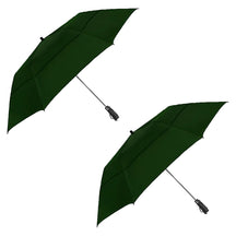 2pk Windproof Golf Umbrellas 58" Canopy - Automatic Open Button