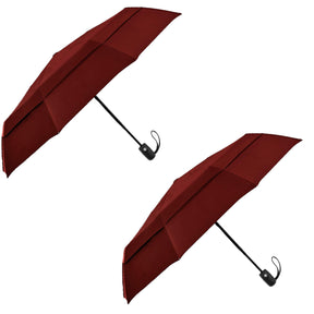 2pk Windproof Golf Umbrellas 58" Canopy - Automatic Open Button