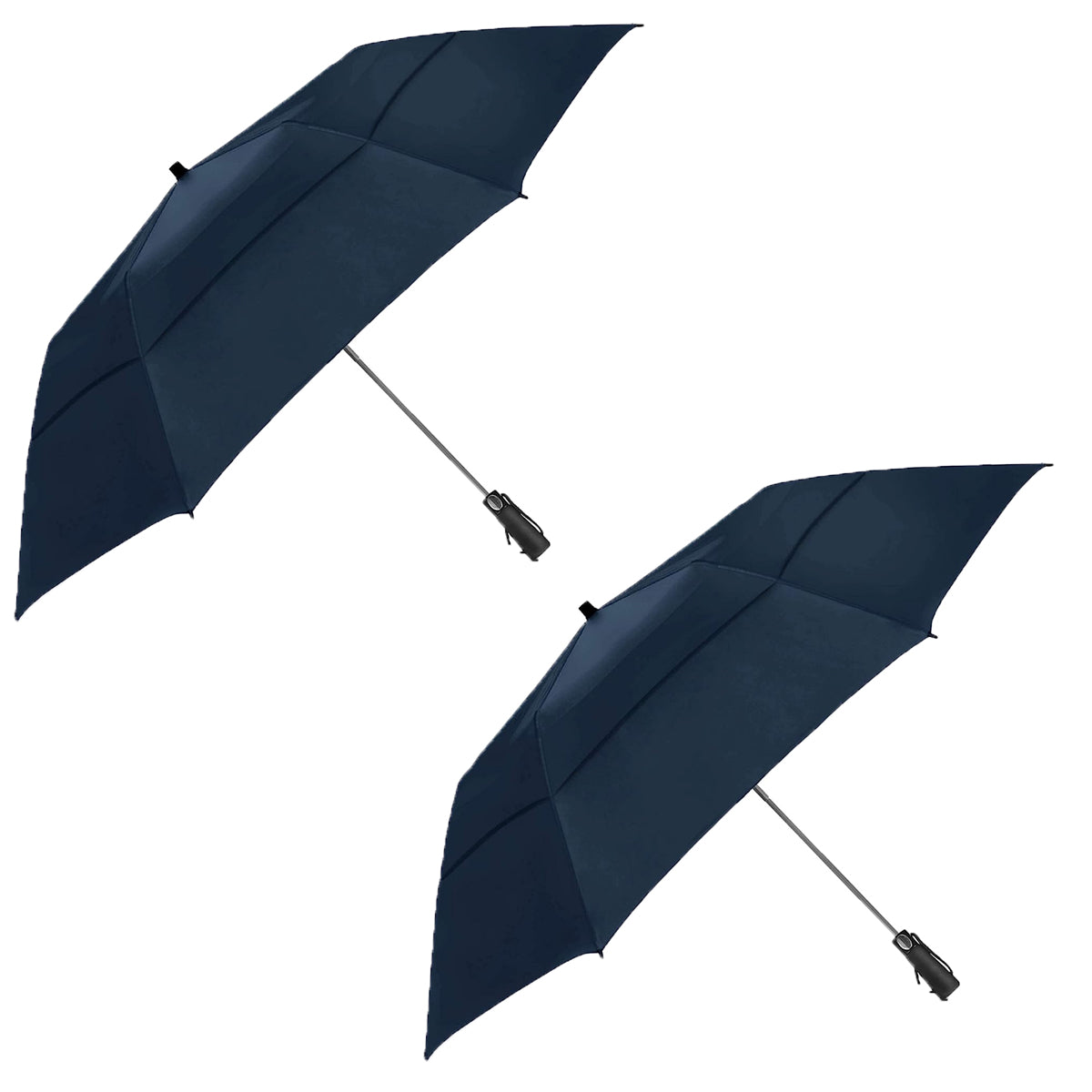 2pk Windproof Golf Umbrellas 58" Canopy - Automatic Open Button