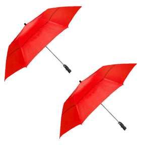 2pk Windproof Golf Umbrellas 58" Canopy - Automatic Open Button