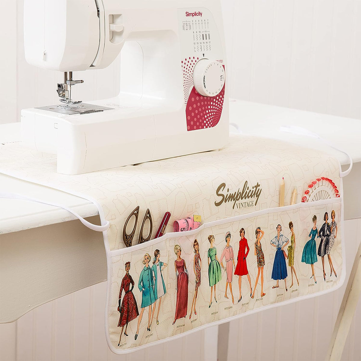Simplicity Vintage Sewing Machine Cover - Doubles As Sewing Machine Mat