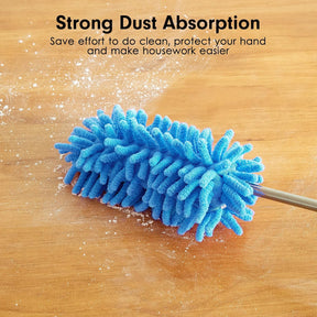 Extendable Microfiber Duster With Pivot Head, Blue - Up To 30 inches
