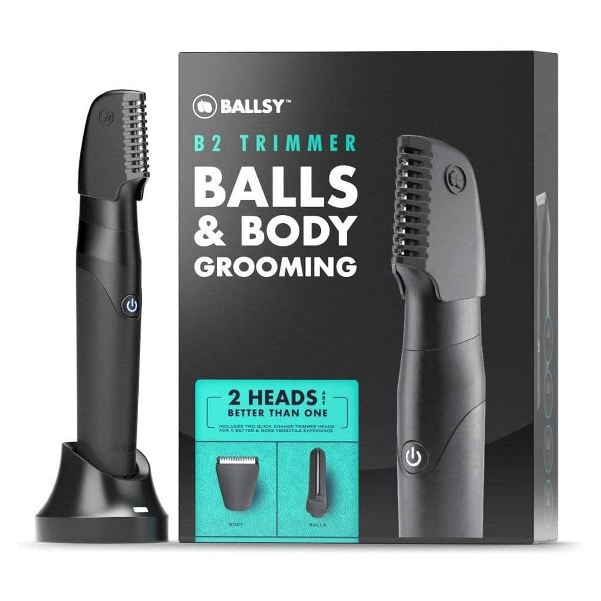 Ballsy B2 Body Trimmer - Waterproof Mens' Grooming Shave Set