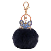 Fashion Fox Faux-Fur Pom Pom Keychain – Stylish And Cute For Keys Or Bag!