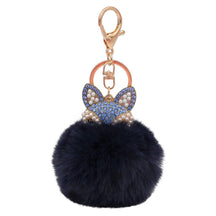 Fashion Fox Faux-Fur Pom Pom Keychain – Stylish And Cute For Keys Or Bag!