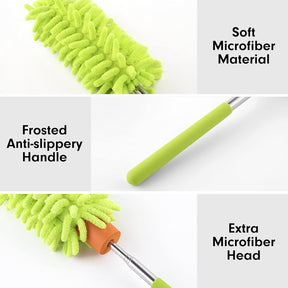 Telescopic Microfiber Duster With Pivot Head - Extends Up To 29 inches