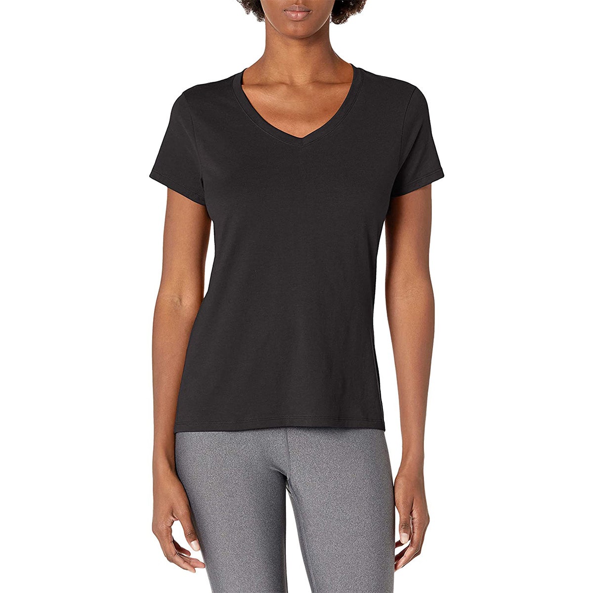 Hanes Women’s X-Temp V-Neck Cotton Blend T-Shirt – Comfort Cool