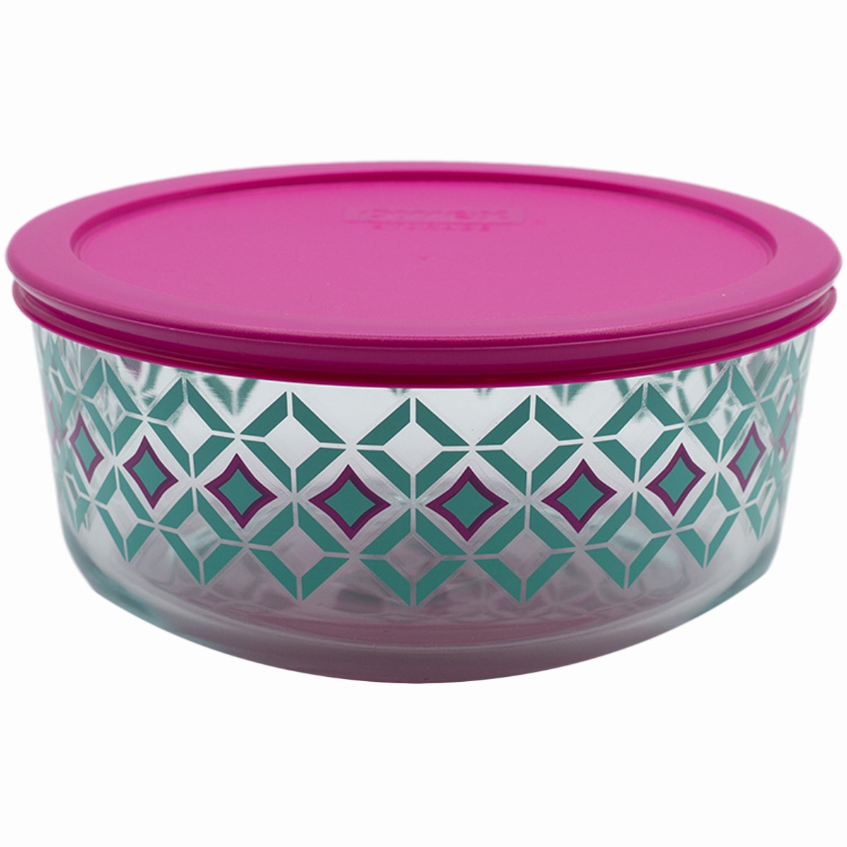 Pyrex 4pc 3 Cup Rectangular Glass Food Storage Value Pack - Pink : Target