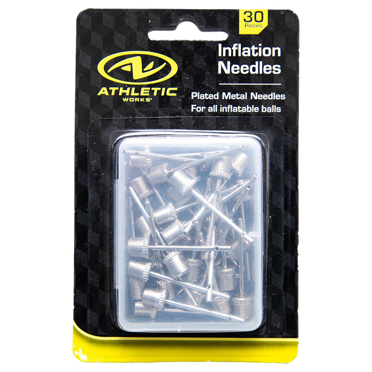 30pk Athletic Works Inflation Needles – Fits Standard Air Pumps