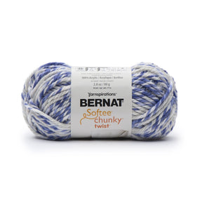 Bernat Softee Chunky Twist Marled Acrylic Bulky #6 Yarn Skein