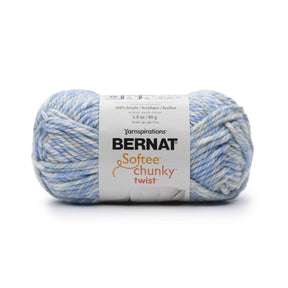 Bernat Softee Chunky Twist Marled Acrylic Bulky #6 Yarn Skein