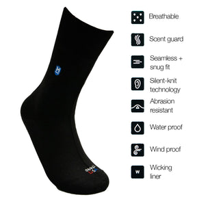Hanz Waterproof All-Weather Crew Socks for Men & Women